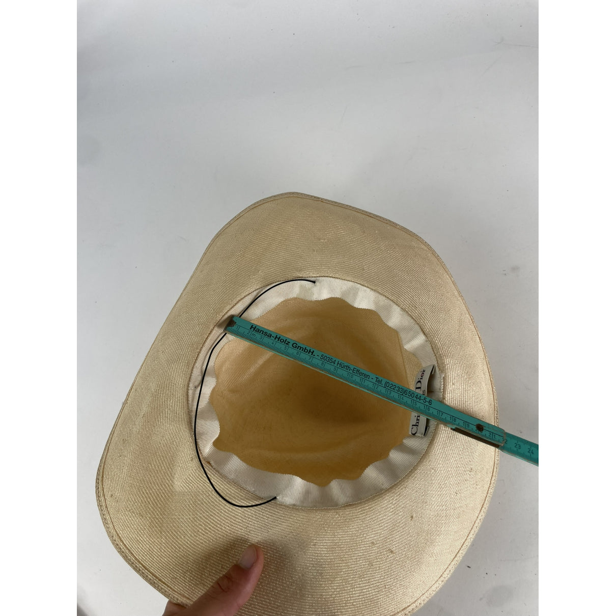 Dior Beige Wicker Hat image 3