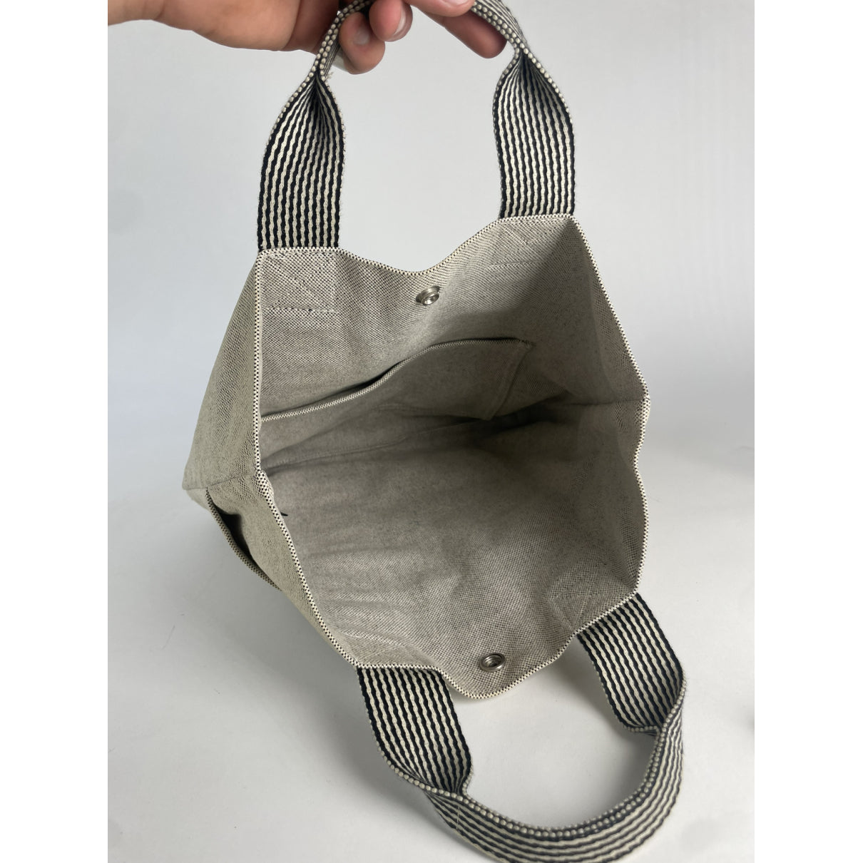 Hermès Beige Cotton Handbag image 2