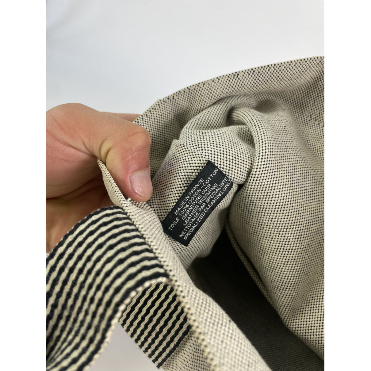 Hermès Beige Cotton Handbag image 5