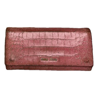 Miu Miu Pink Leather Wallet image 1