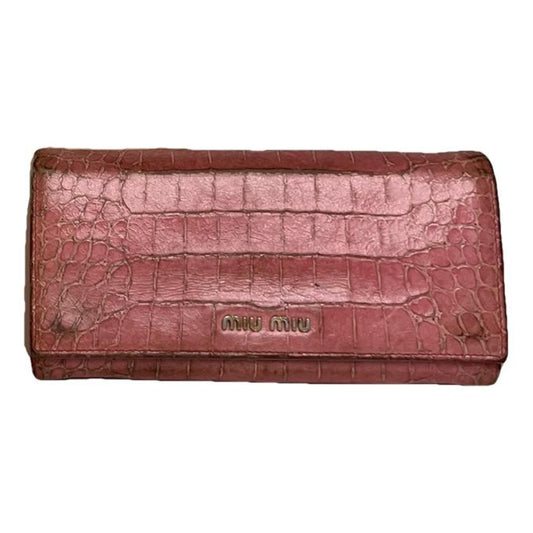 Miu Miu Pink Leather Wallet image 1