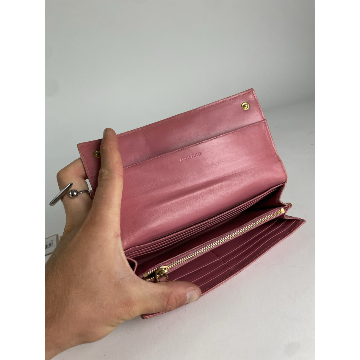 Miu Miu Pink Leather Wallet image 3