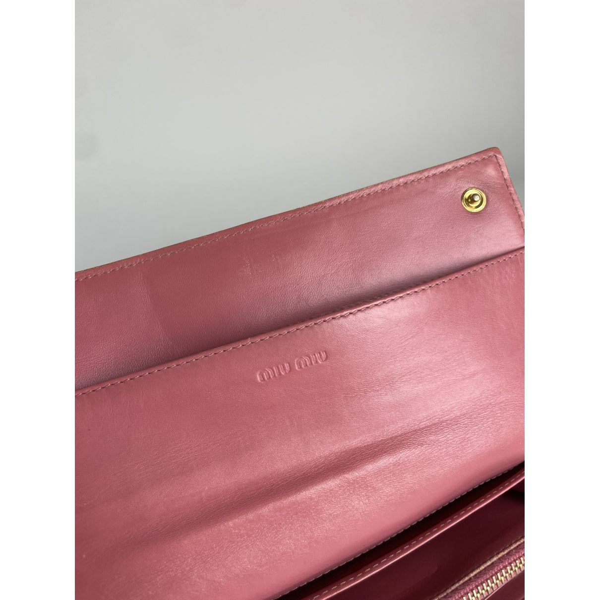 Miu Miu Pink Leather Wallet image 4