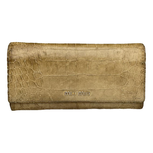Miu Miu Brown Leather Wallet image 1
