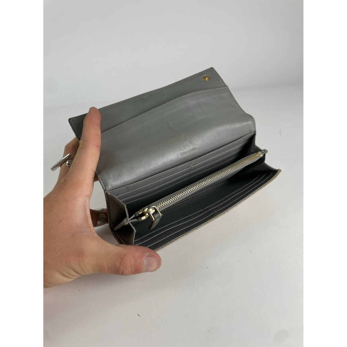 Miu Miu Brown Leather Wallet image 5