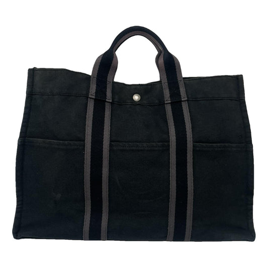 Hermès Black Cotton Handbag image 1