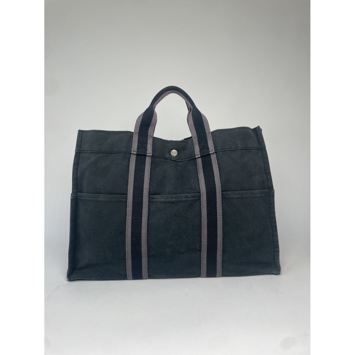 Hermès Black Cotton Handbag image 5