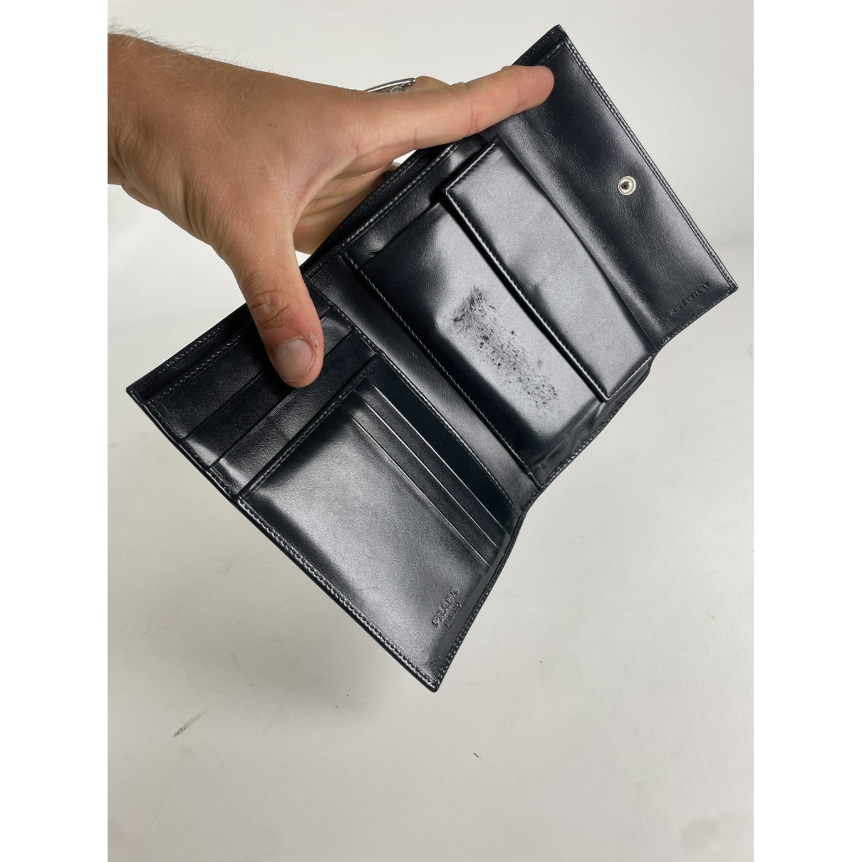 Prada Black Patent Leather Wallet image 3