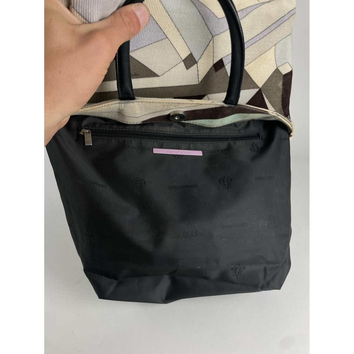 Emilio Pucci Brown Cotton Handbag image 2