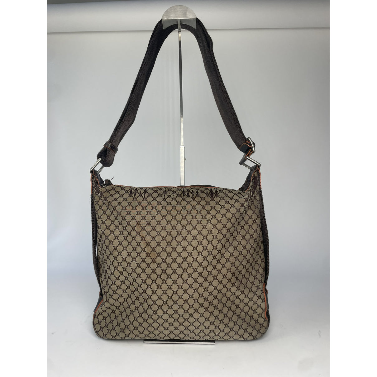 Celine Ava Brown Cotton Handbag image 2