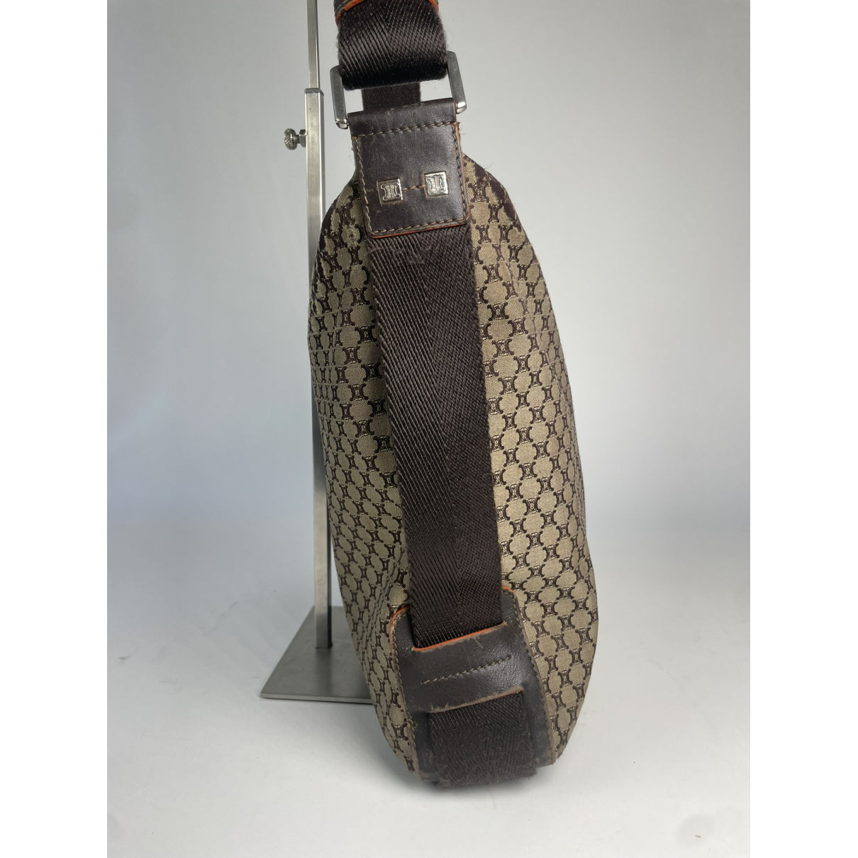 Celine Ava Brown Cotton Handbag image 4