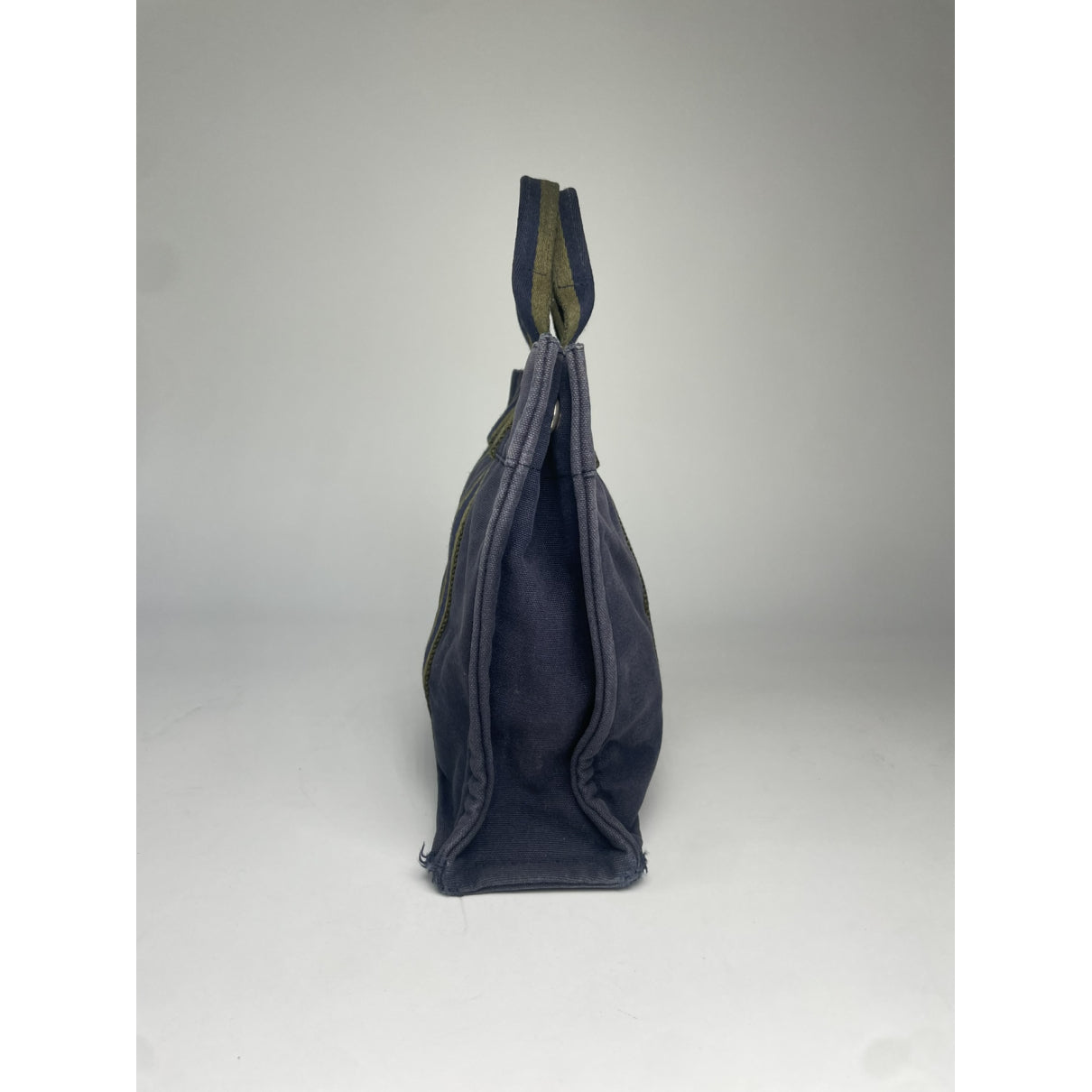 Hermès Navy Cotton Handbag image 3