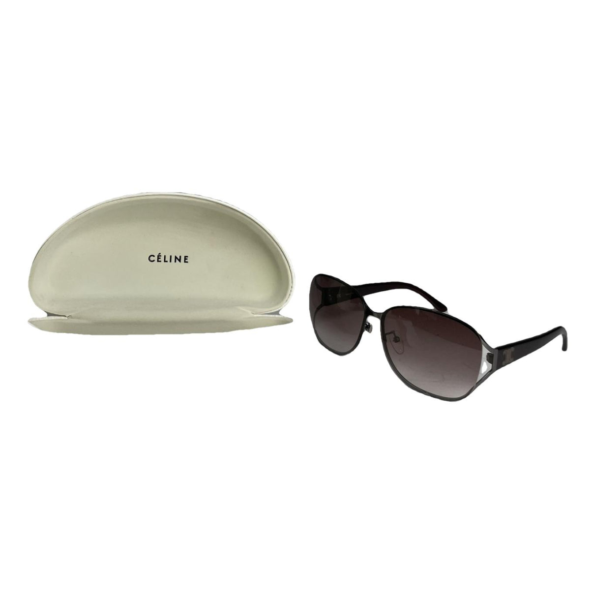 Celine Purple Plastic Sunglasses image 1