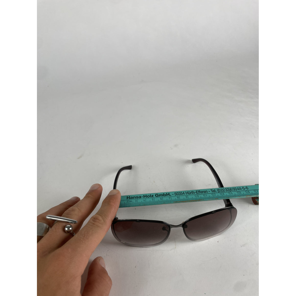 Celine Purple Plastic Sunglasses image 5