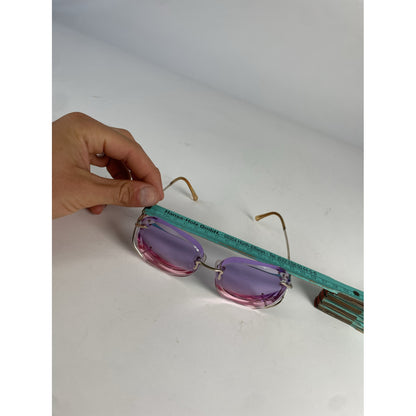 Yves Saint Laurent Purple Metal Sunglasses image 5