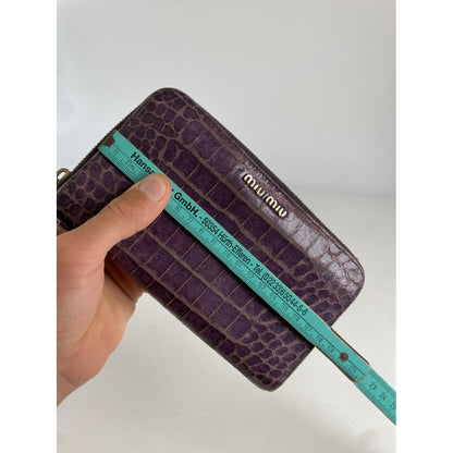 Miu Miu Purple Leather Wallet image 5
