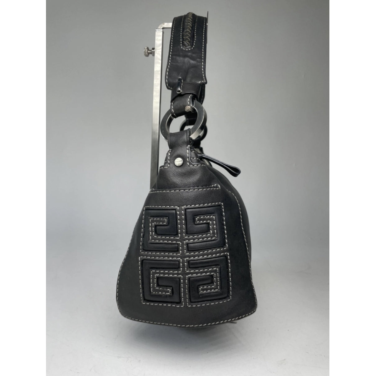 Givenchy Moon Cut Out Black Leather Handbag image 3