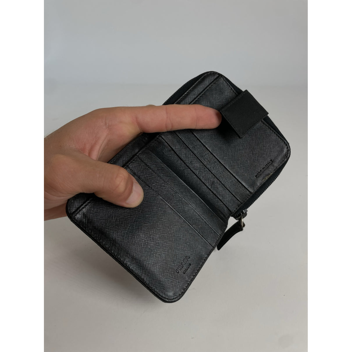 Prada Black Leather Wallet image 4