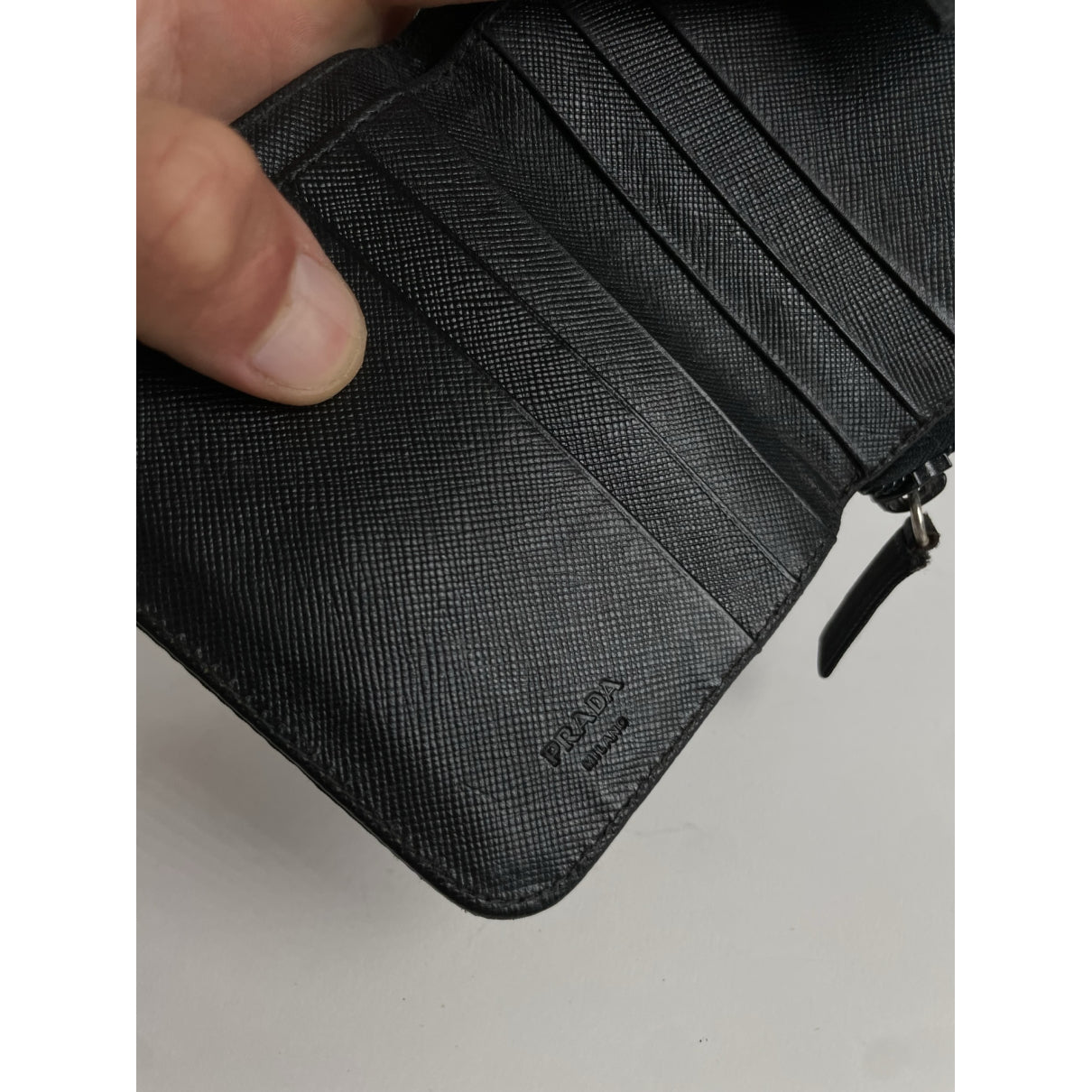 Prada Black Leather Wallet image 5
