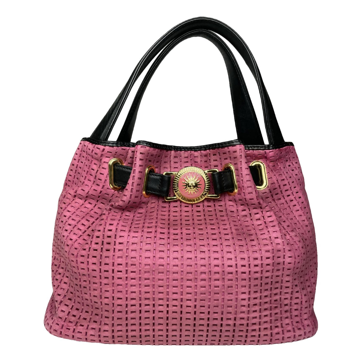Gianni Versace Pink Leather Handbag image 1