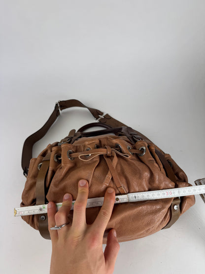 Vintage Marni 2Way Leather Bag Brown