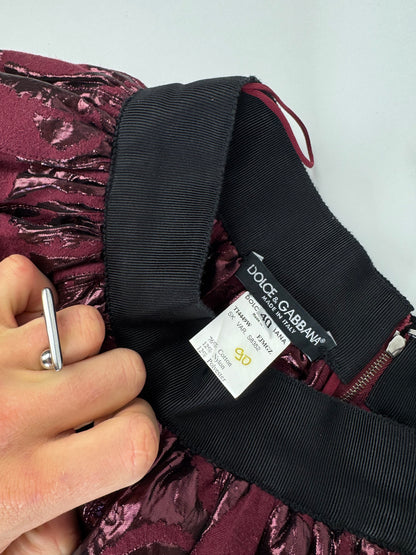 Vintage Dolce & Gabbana Special Edition Skirt purple/black 40/L