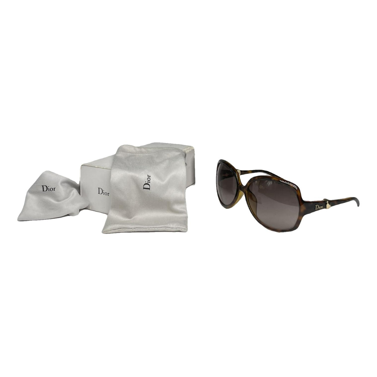 Dior Brown Plastic Sunglasses image 1