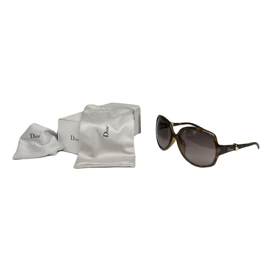Dior Brown Plastic Sunglasses image 1