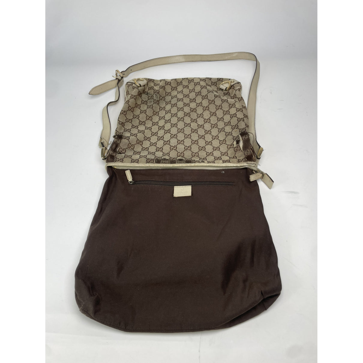 Gucci Jackie Vintage  Beige Cotton Handbag image 2