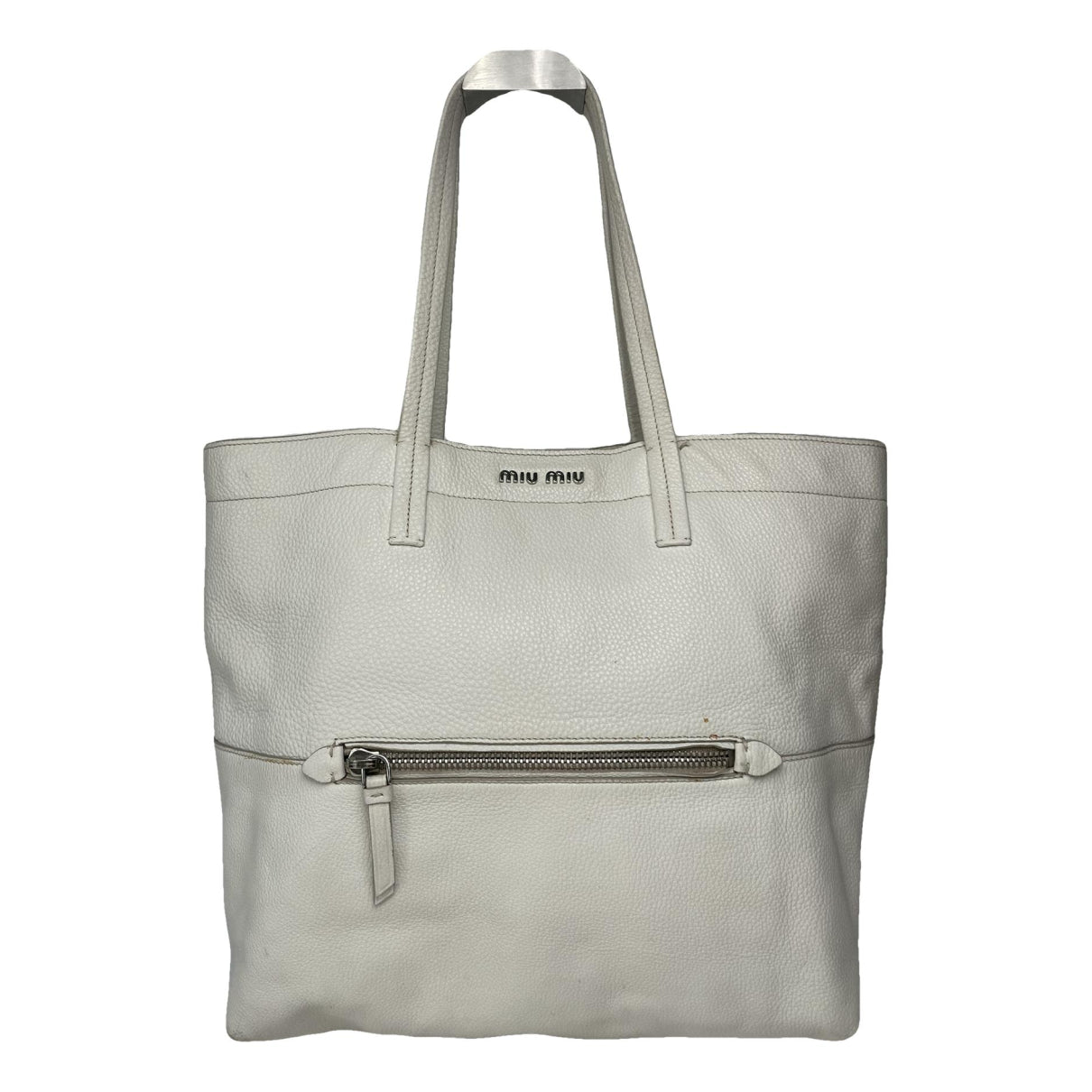 Miu Miu Bow bag White Leather Handbag image 1