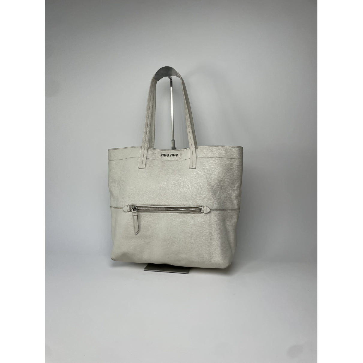 Miu Miu Bow bag White Leather Handbag image 5