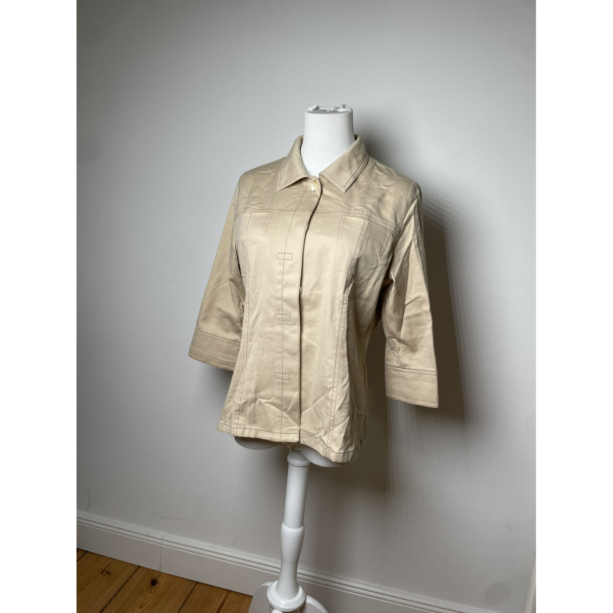 Kansai Yamamoto Beige Cotton Trench Coat image 4