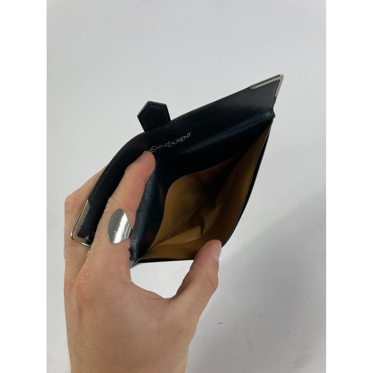 Yves Saint Laurent Turquoise Leather Purse image 4