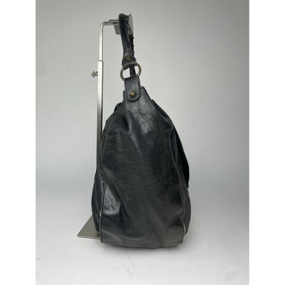 Balenciaga City Black Leather Handbag image 4
