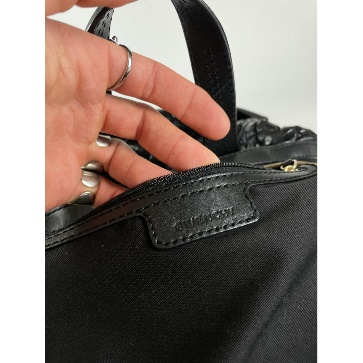 Givenchy Nightingale Black Patent Leather Handbag image 4