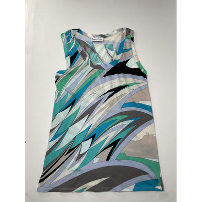 Emilio Pucci Blue Cotton Top image 4