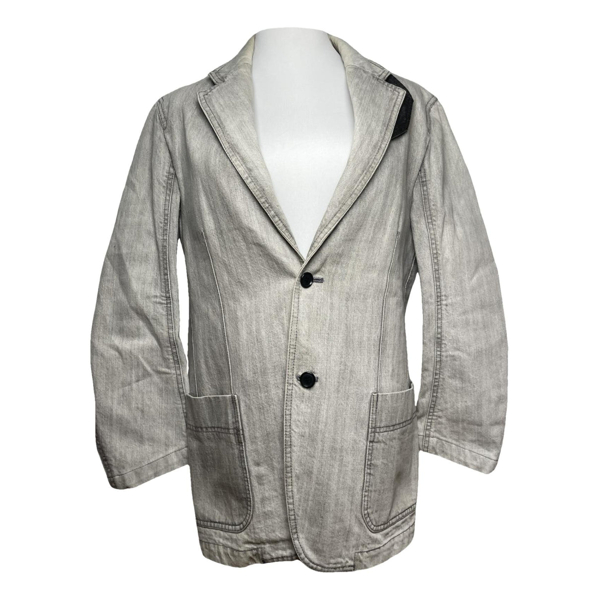 Ermenegildo Zegna Grey Cotton Coat image 1