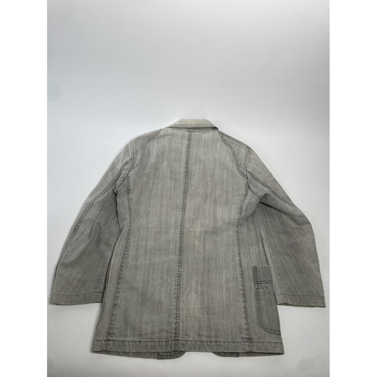 Ermenegildo Zegna Grey Cotton Coat image 4