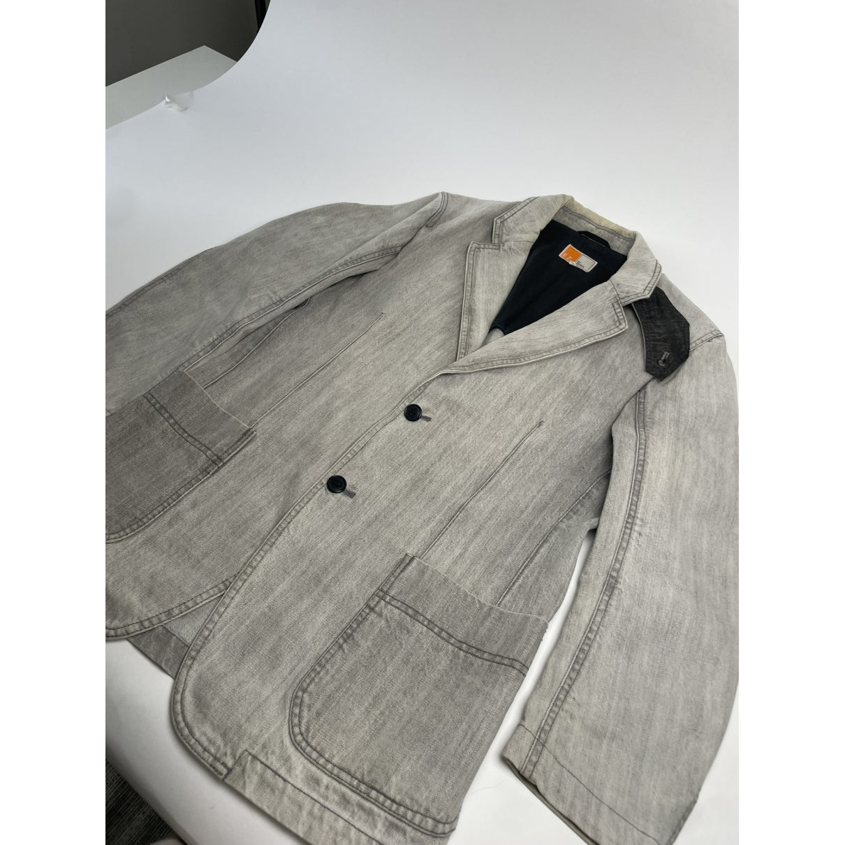 Ermenegildo Zegna Grey Cotton Coat image 5