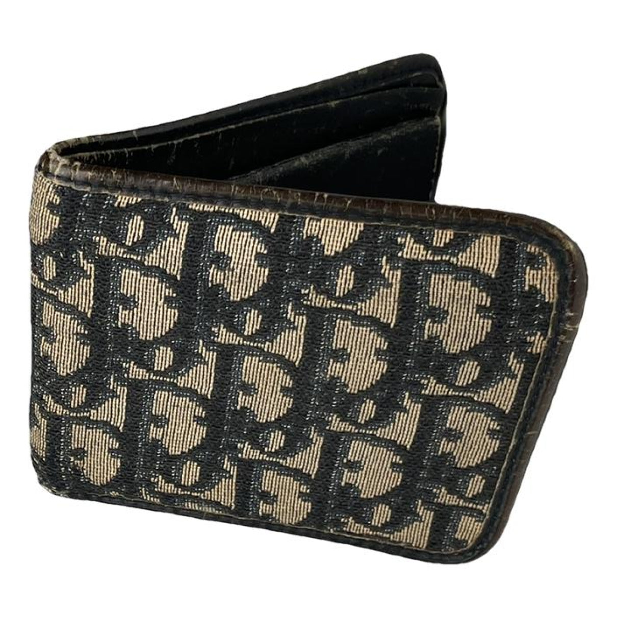 Dior 30 Montaigne Black Cotton Wallet image 1