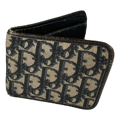 Dior 30 Montaigne Black Cotton Wallet image 1