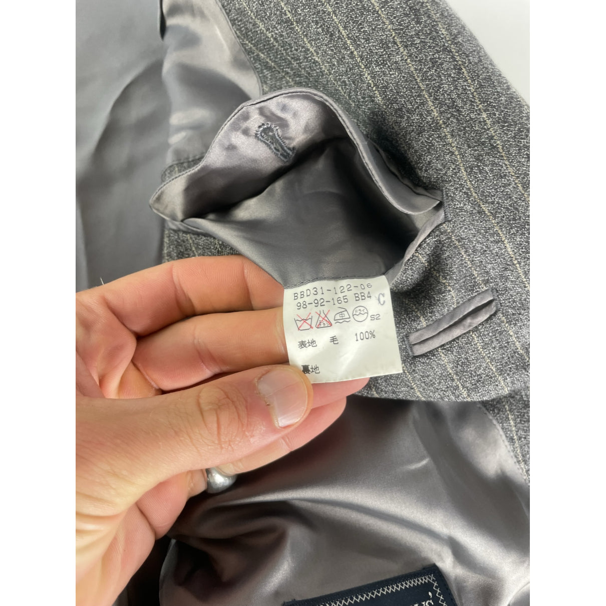 Burberry Grey Wool Suit image 4