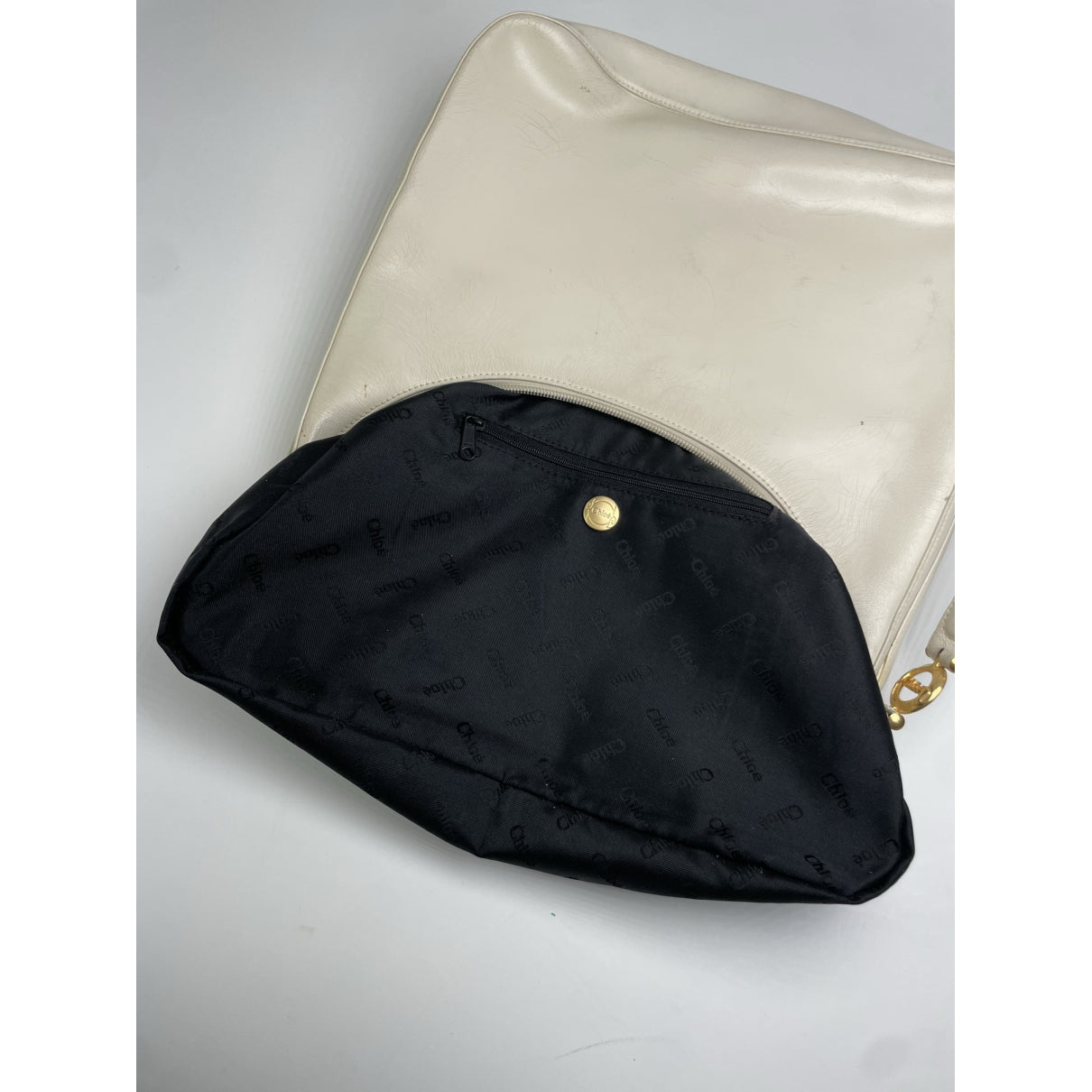 Chloé White Leather Handbag image 2