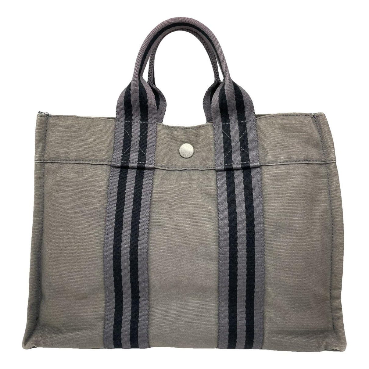 Hermès Grey Cotton Handbag image 1
