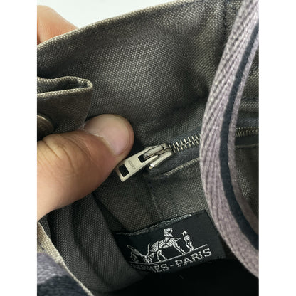 Hermès Grey Cotton Handbag image 4