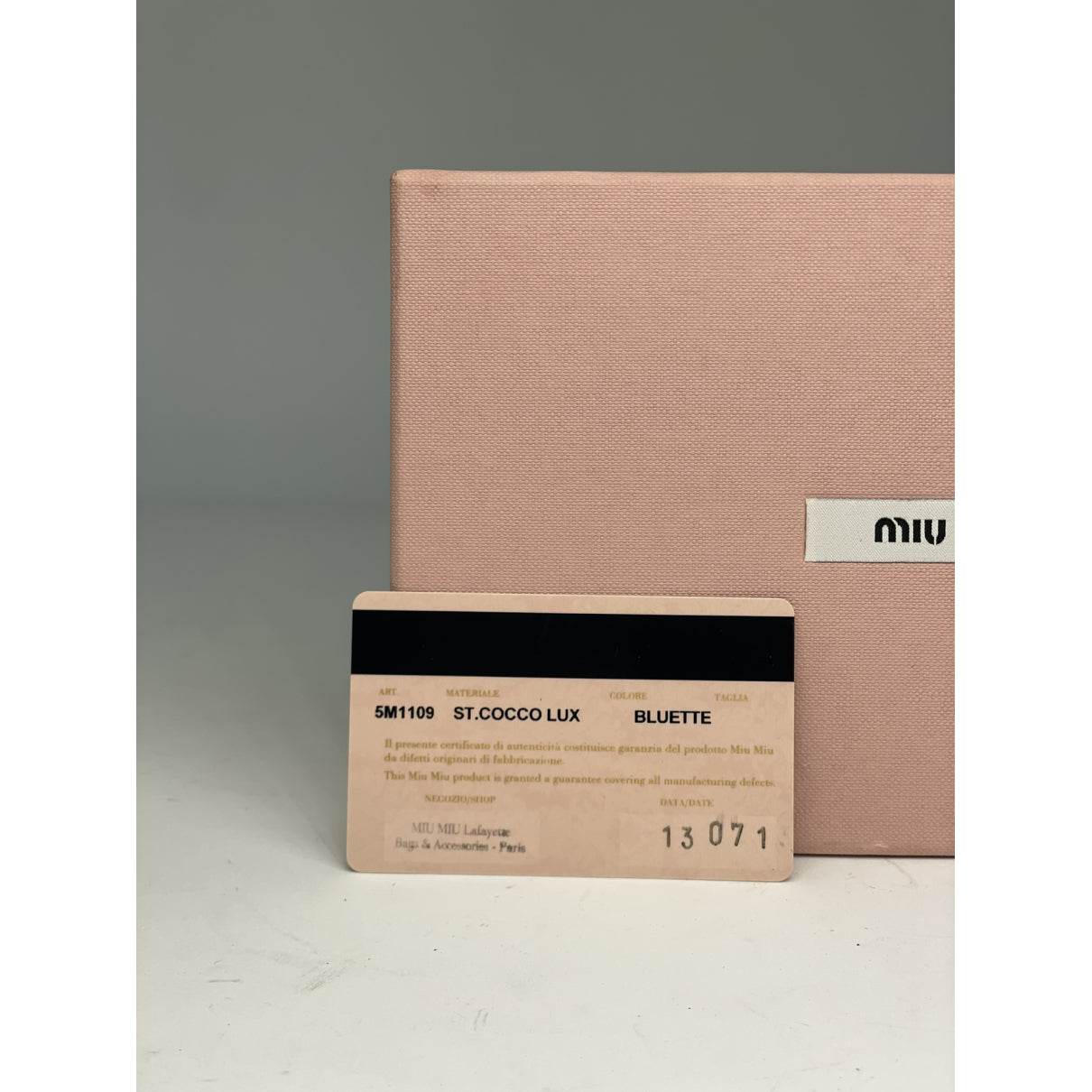 Miu Miu Navy Patent Leather Wallet image 2
