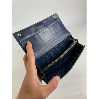 Miu Miu Navy Patent Leather Wallet image 5