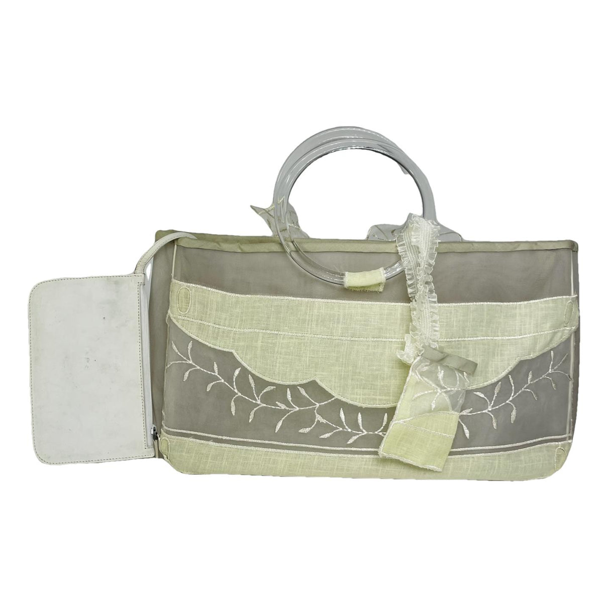 Gucci White Leather Handbag image 1