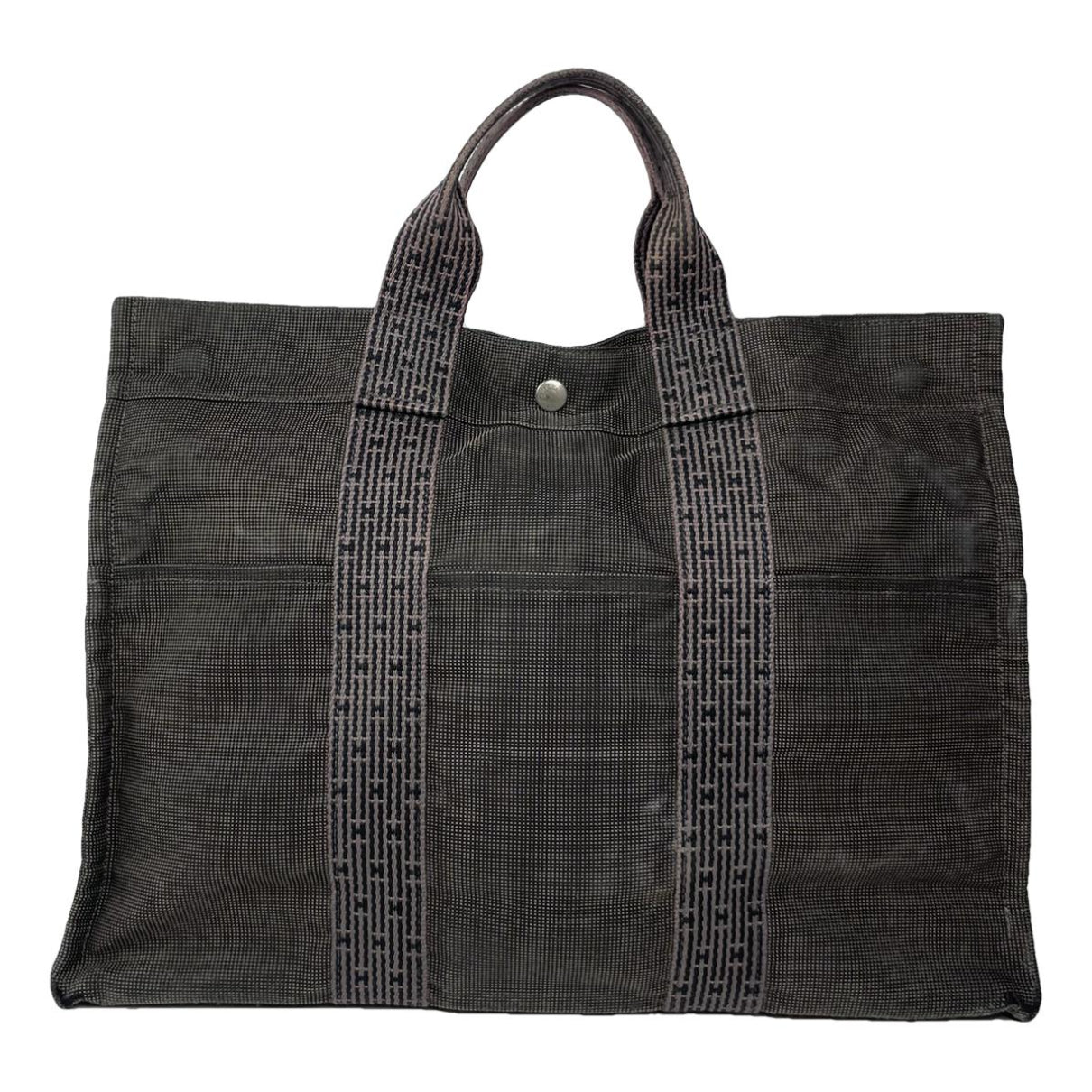 Hermès Brown Polyester Handbag image 1