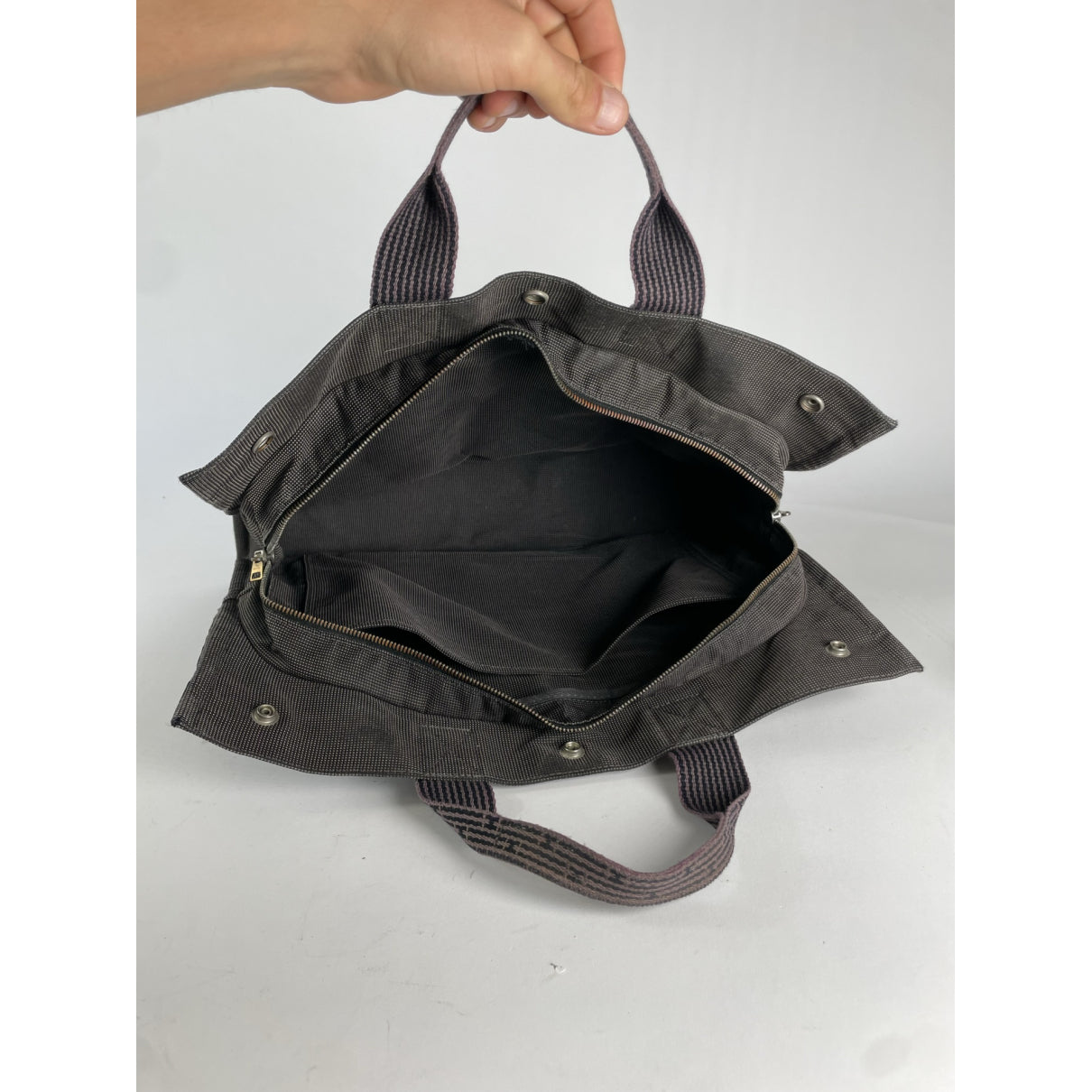 Hermès Brown Polyester Handbag image 2